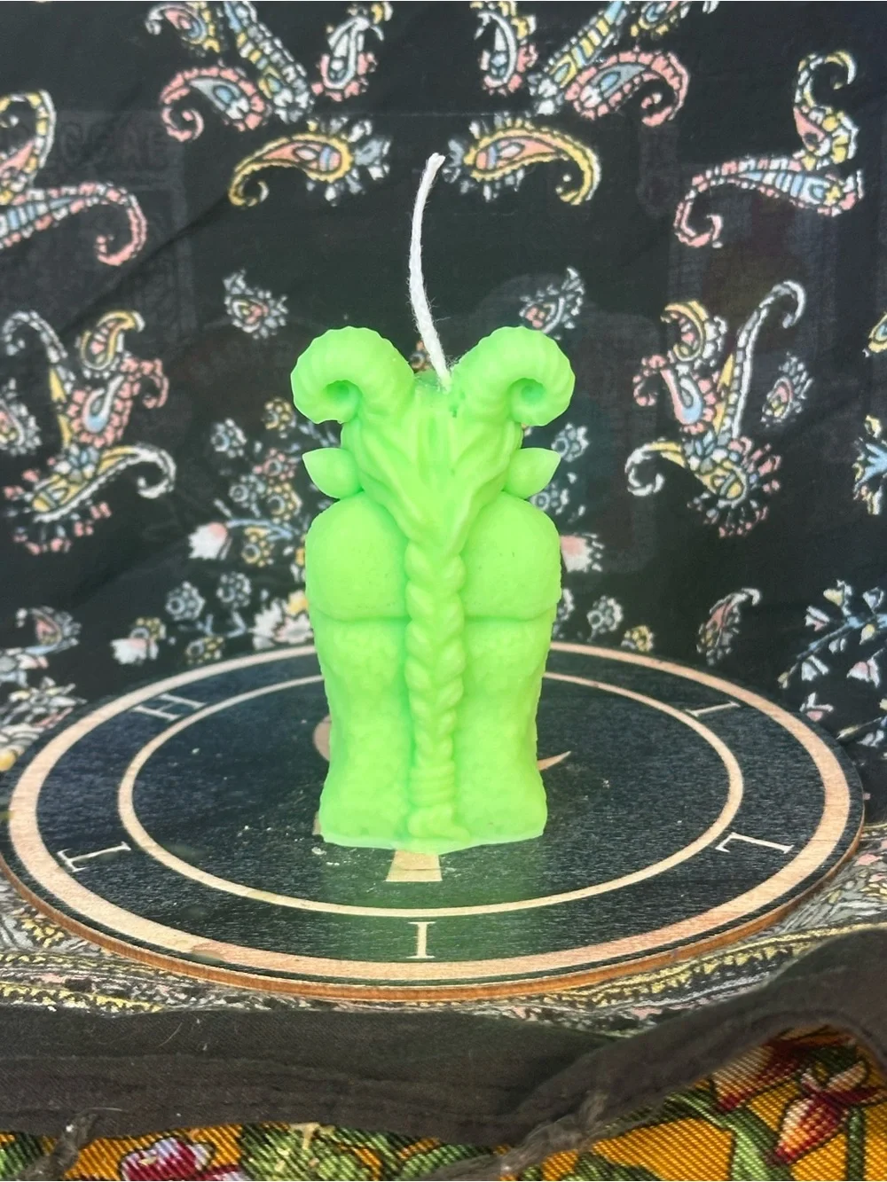 Green Forest Guardian Candle